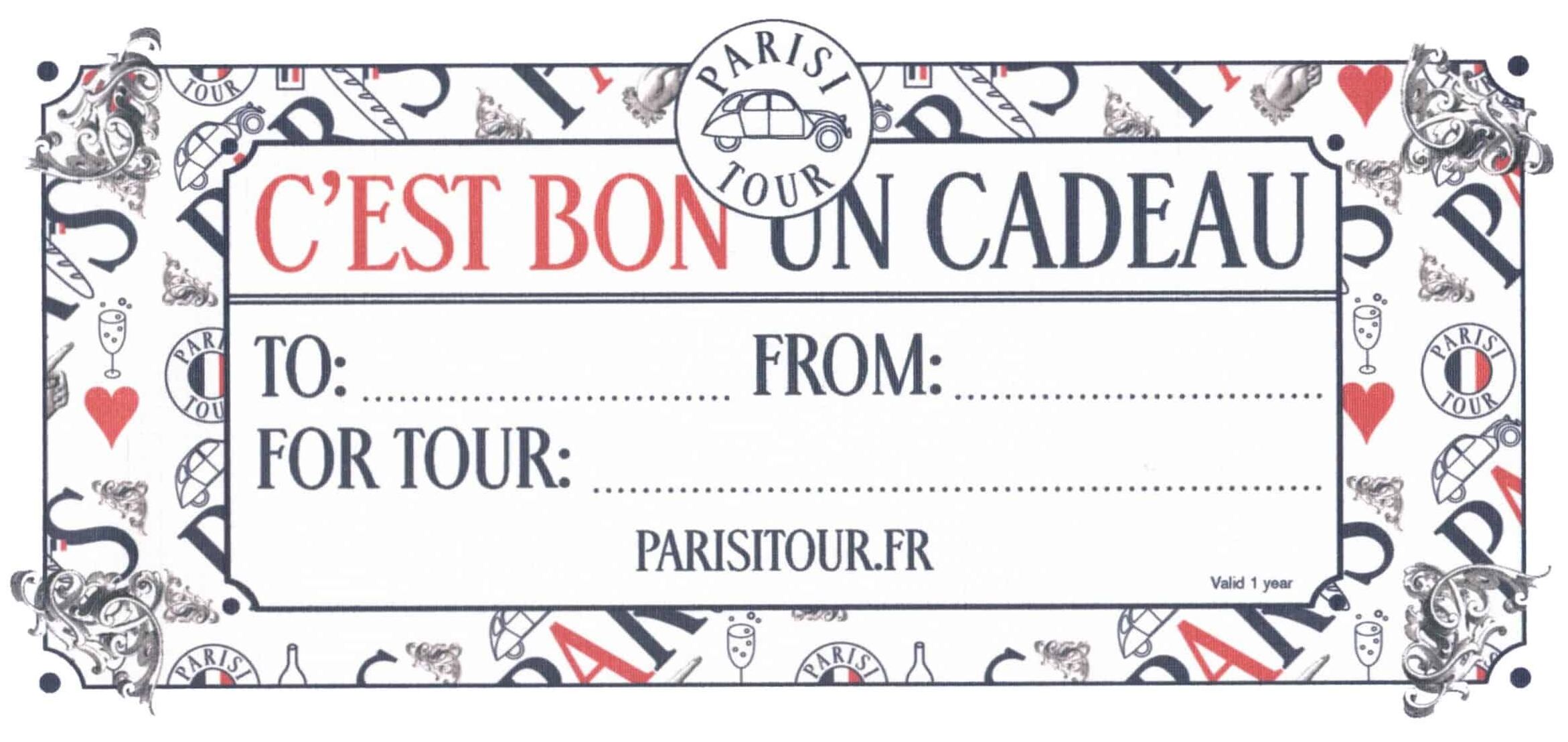 Gift Card Parisi Tour